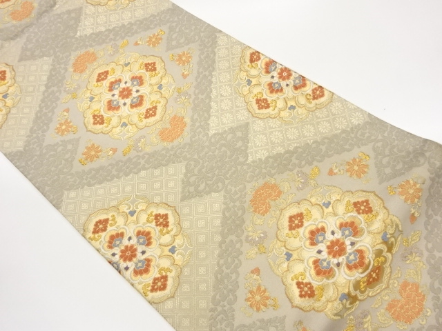 JAPANESE FUKURO OBI / WOVEN ABSTRACT MATSUKAWABISHI